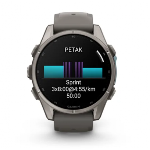 Garmin Fenix 9 47 mm AMOLED Titanium Pebble Gray